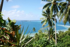 View on the lagoon of Raiatea