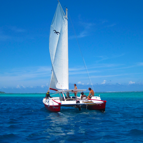 Sailing Cruise in the lagoon of Moorea with the Taboo